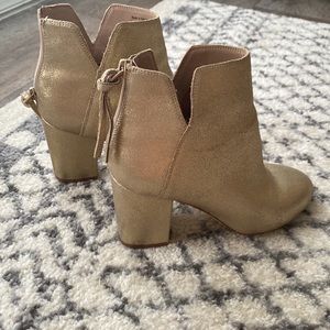 ALDO Gold Booties